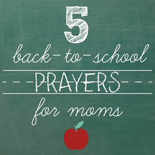 5 back to school prayers for Moms